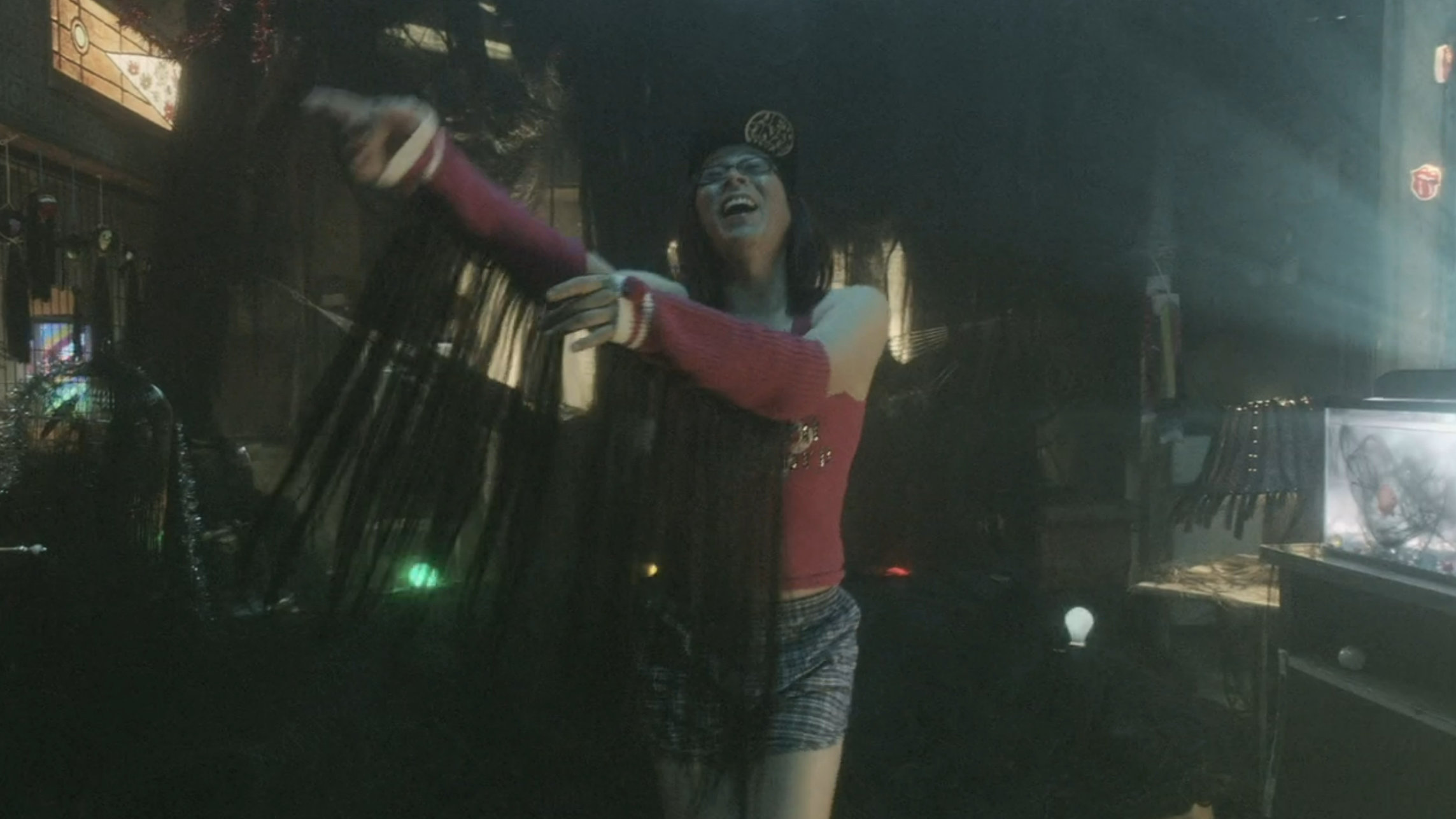 Hair guy dancing with...hair