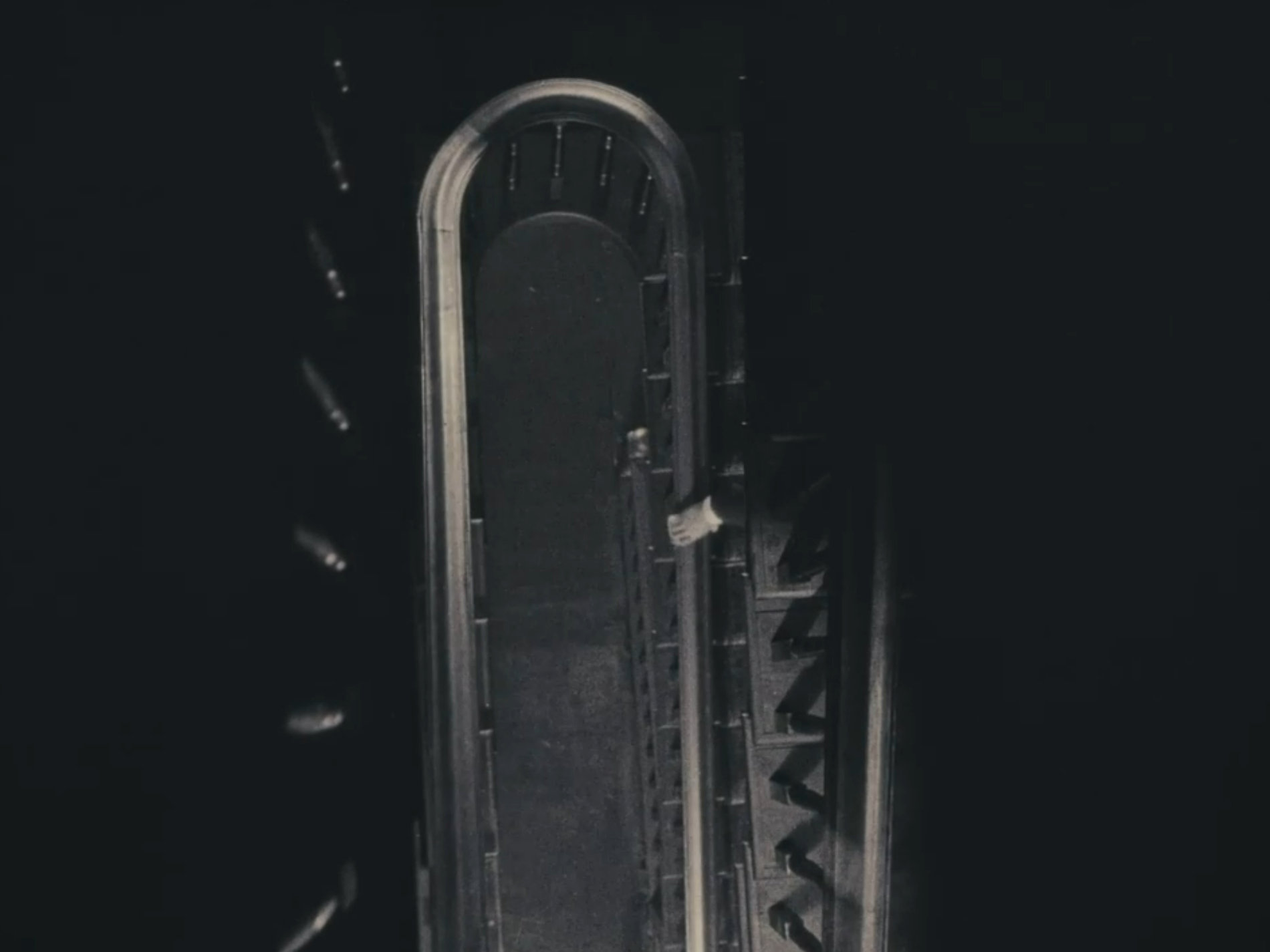 The Lodger descending the stairs