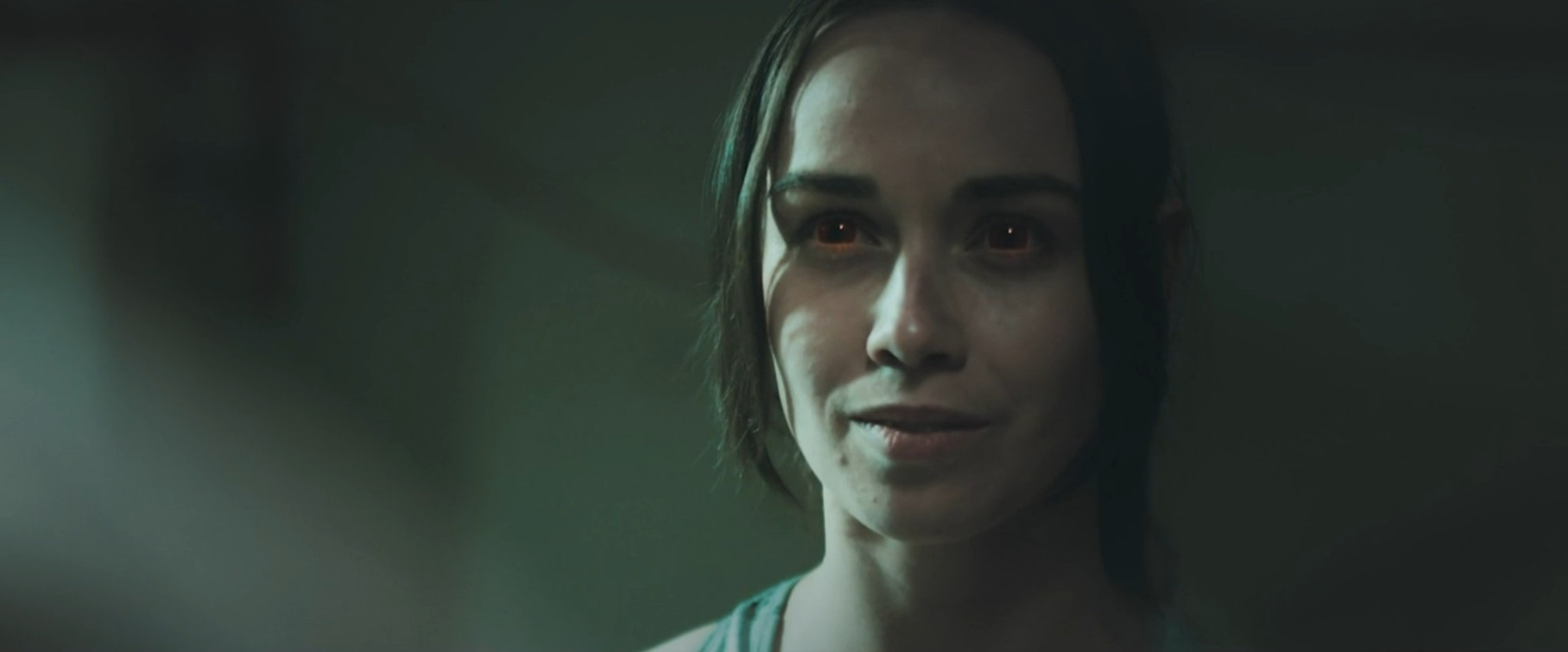 Our possessed scientist looking rather smug