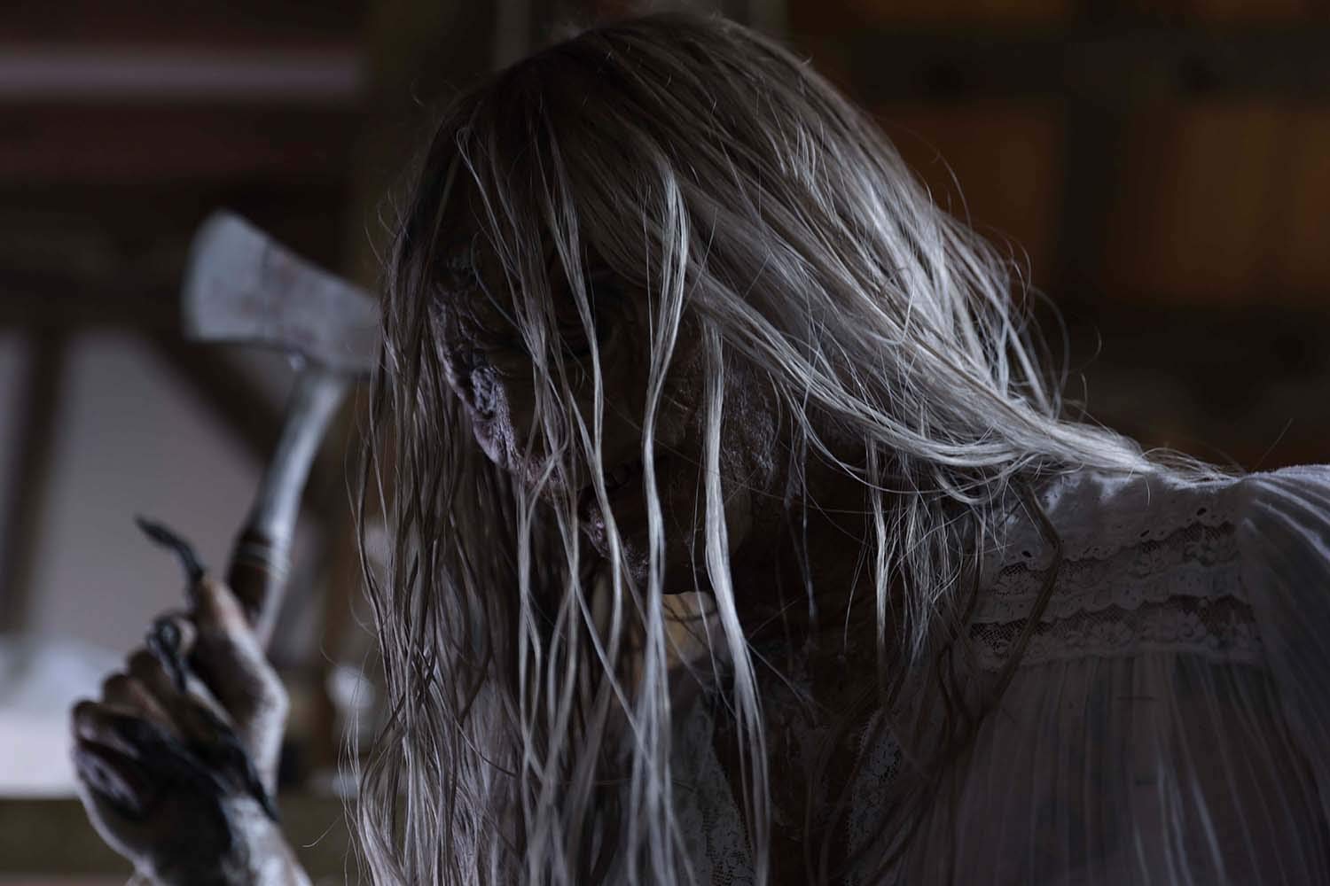 The ghost with her hatchet of death