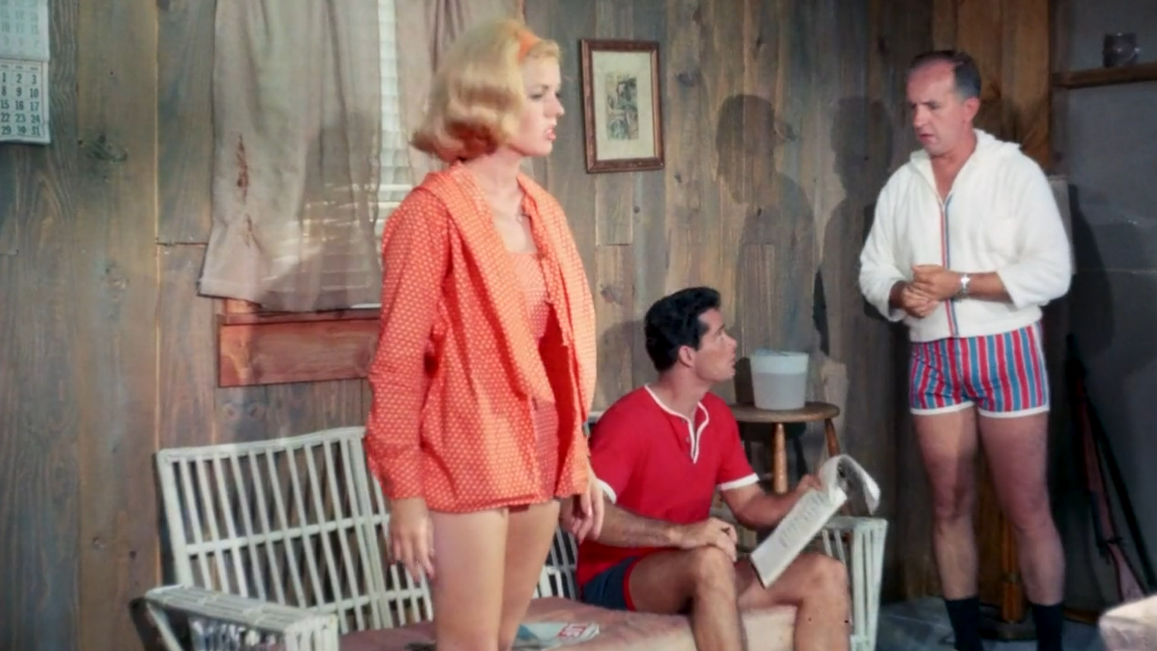 Inappropriate short shorts on all the cast.