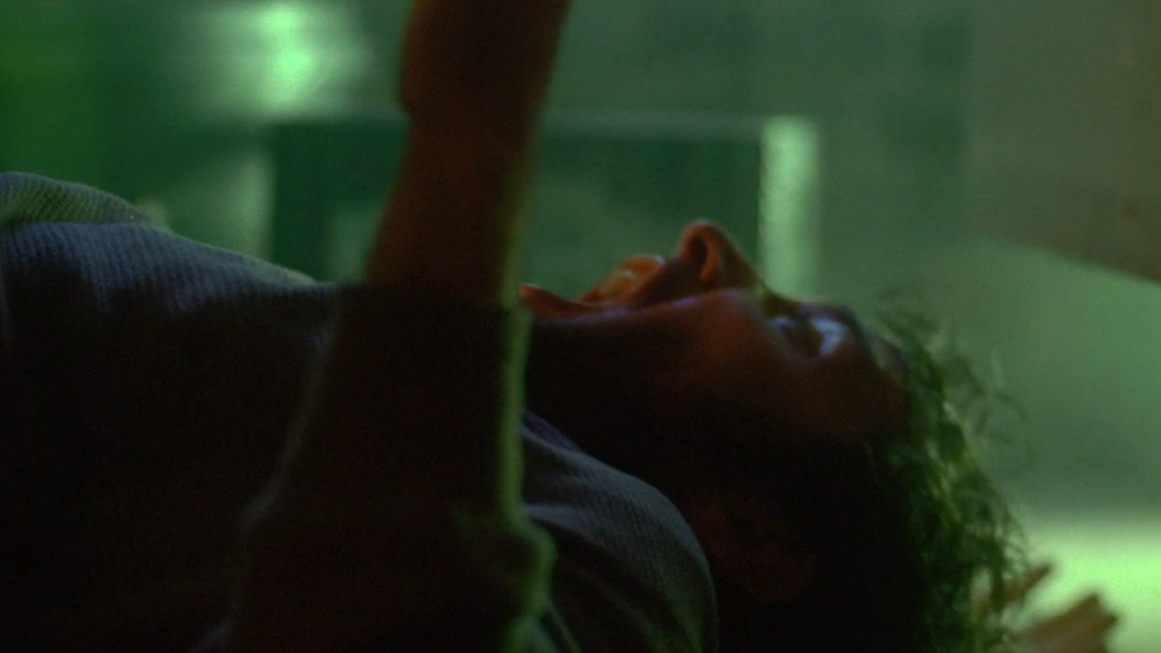 One of the victims screaming