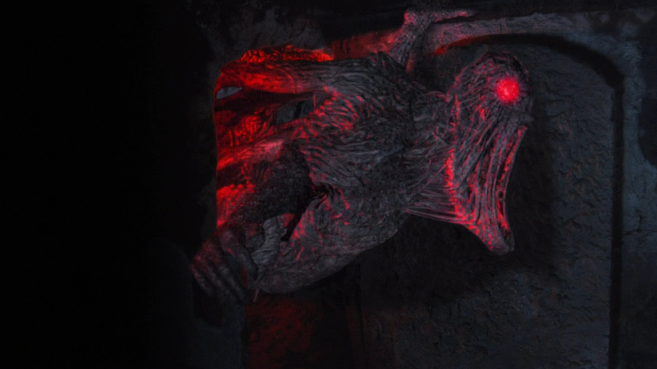 The Mothman looking a little under-cooked.