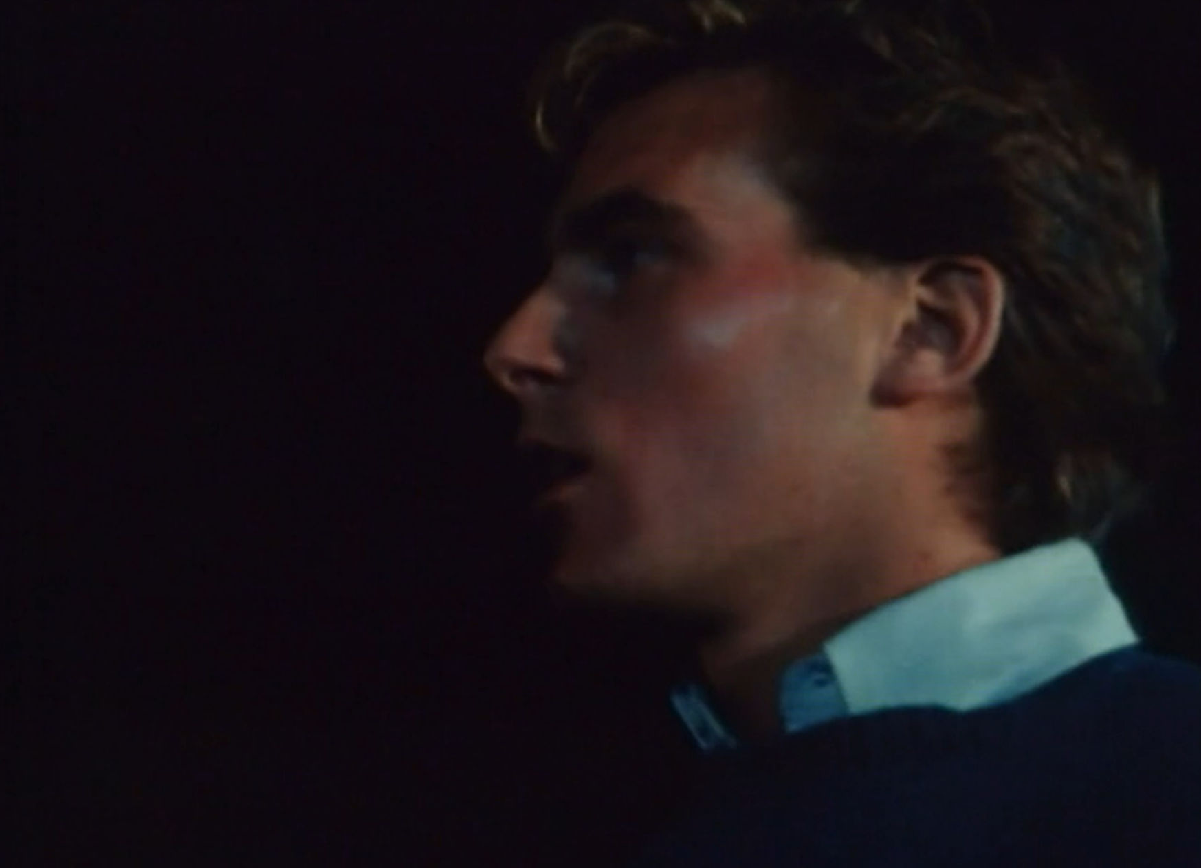 Rose's boyfriend acting like a moron in the middle of the woods