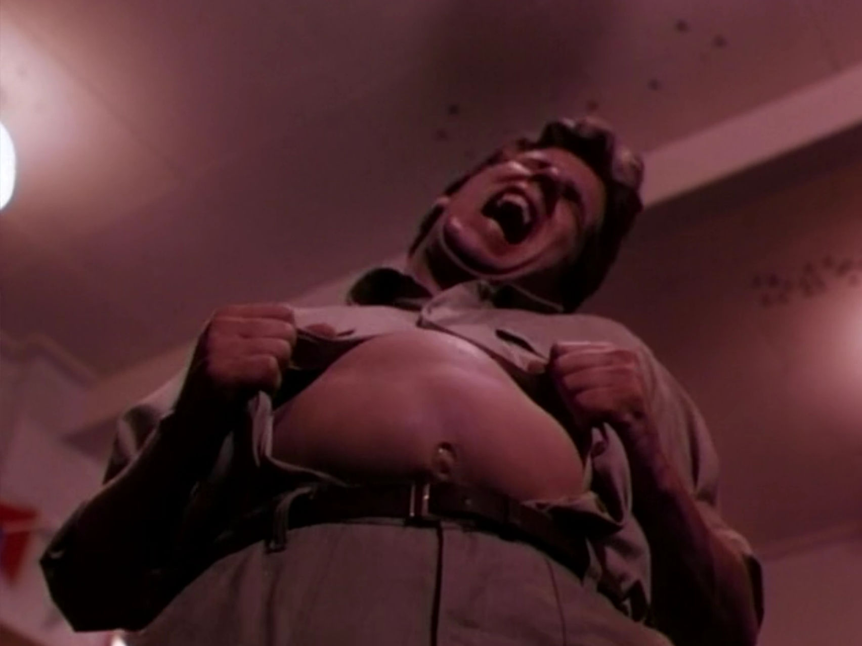 A victim moments before disaster