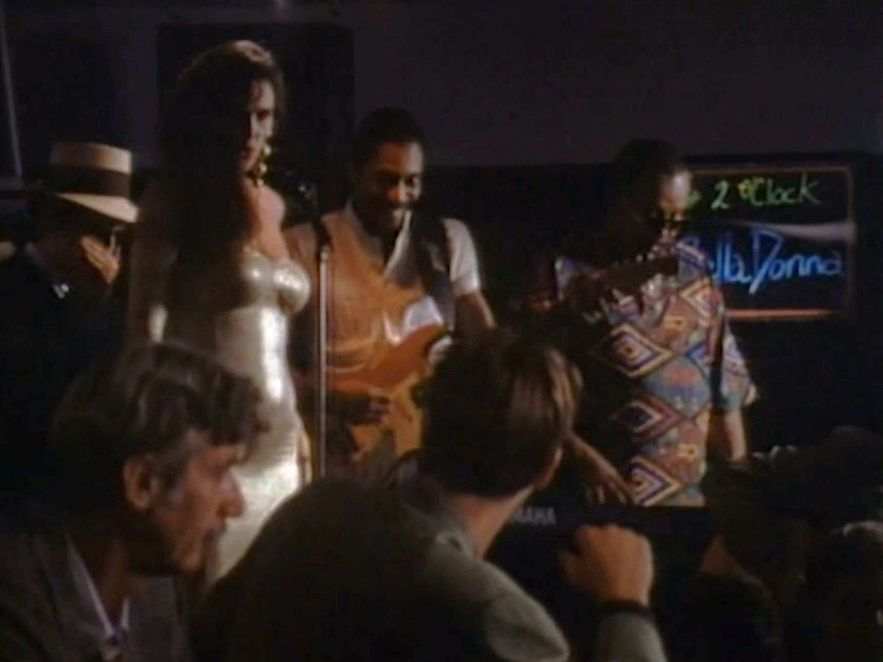 Belladonna singing at the Jazz club