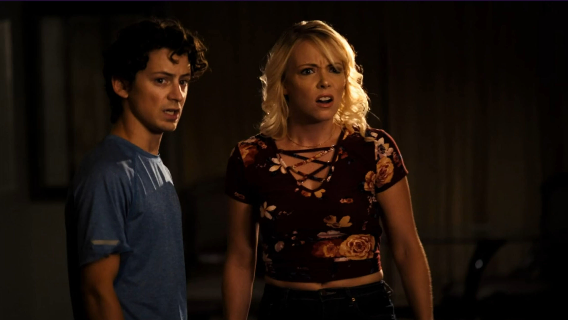 Two characters looking very perplexed