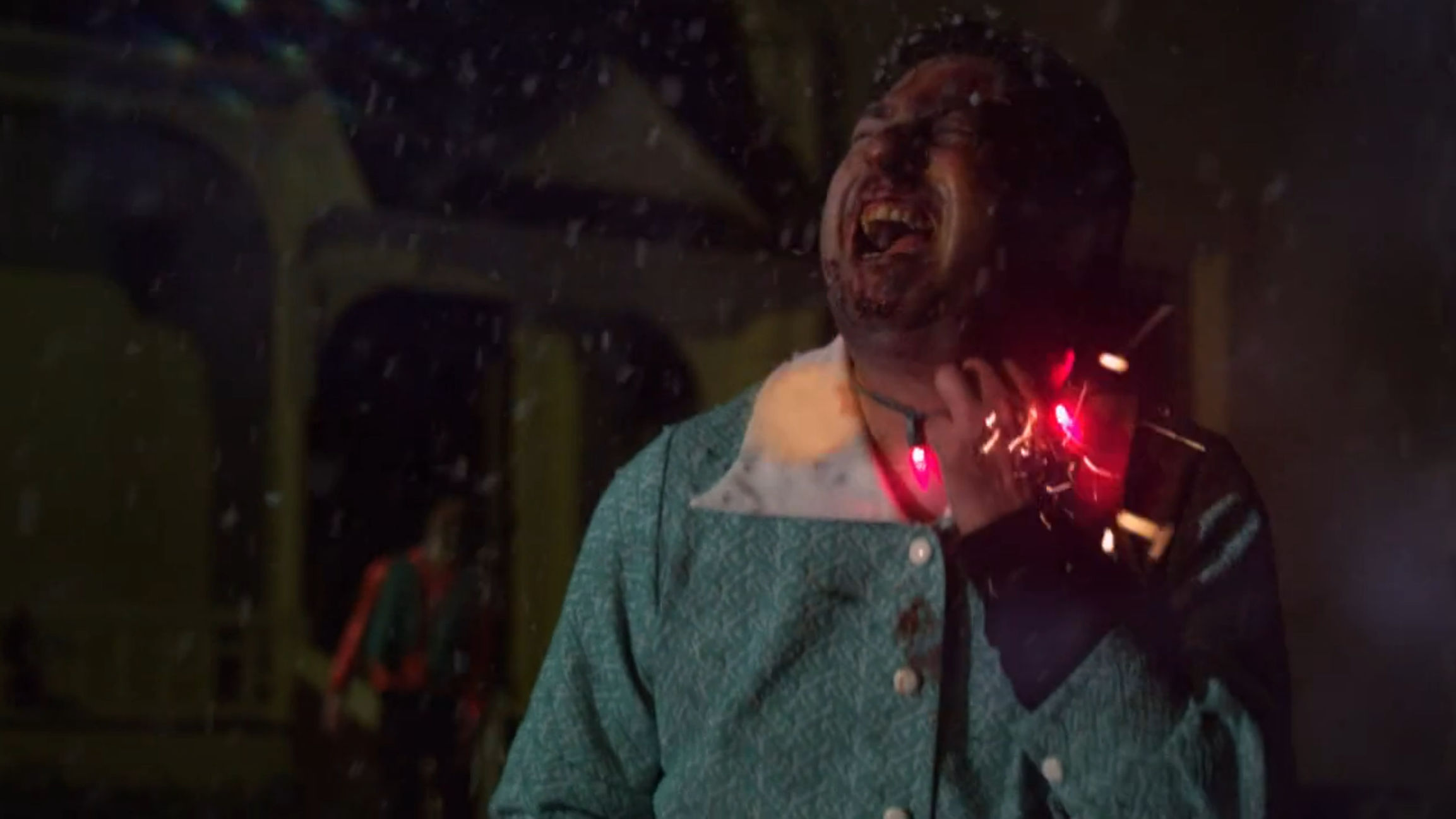 Someone not feeling very merry and bright