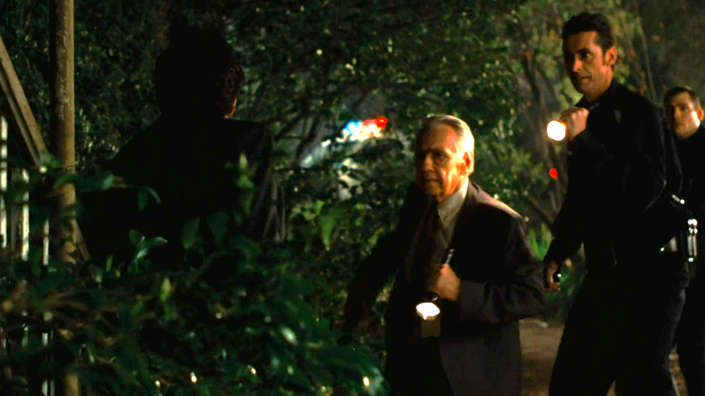 The police re-arriving to the same crime scene they just left seconds ago