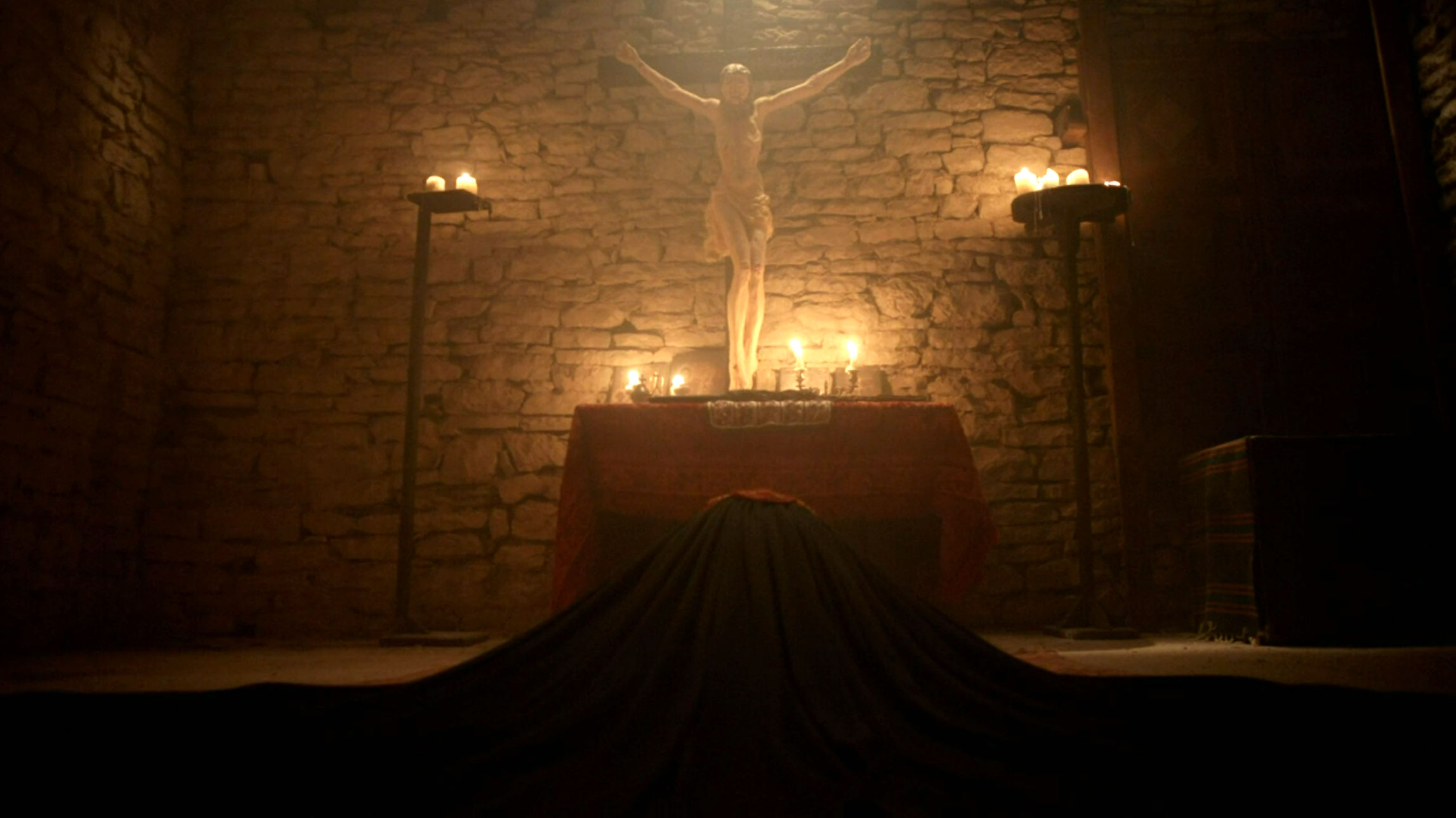 Rebecca's mom praying