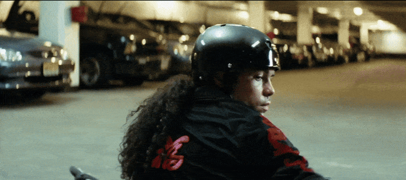 The elevator kidnapping someone from the parking garage