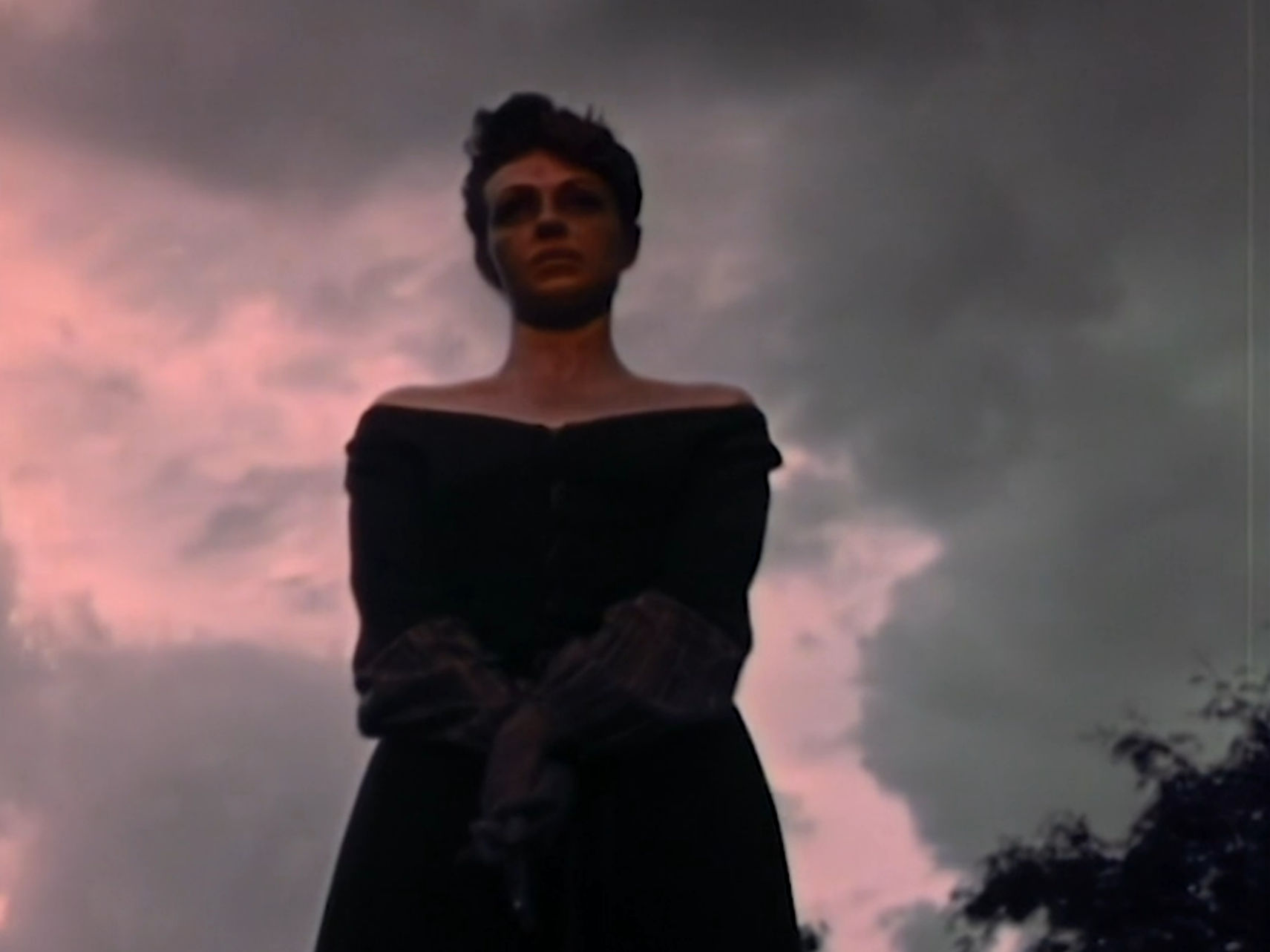 The witch being burned at the stake