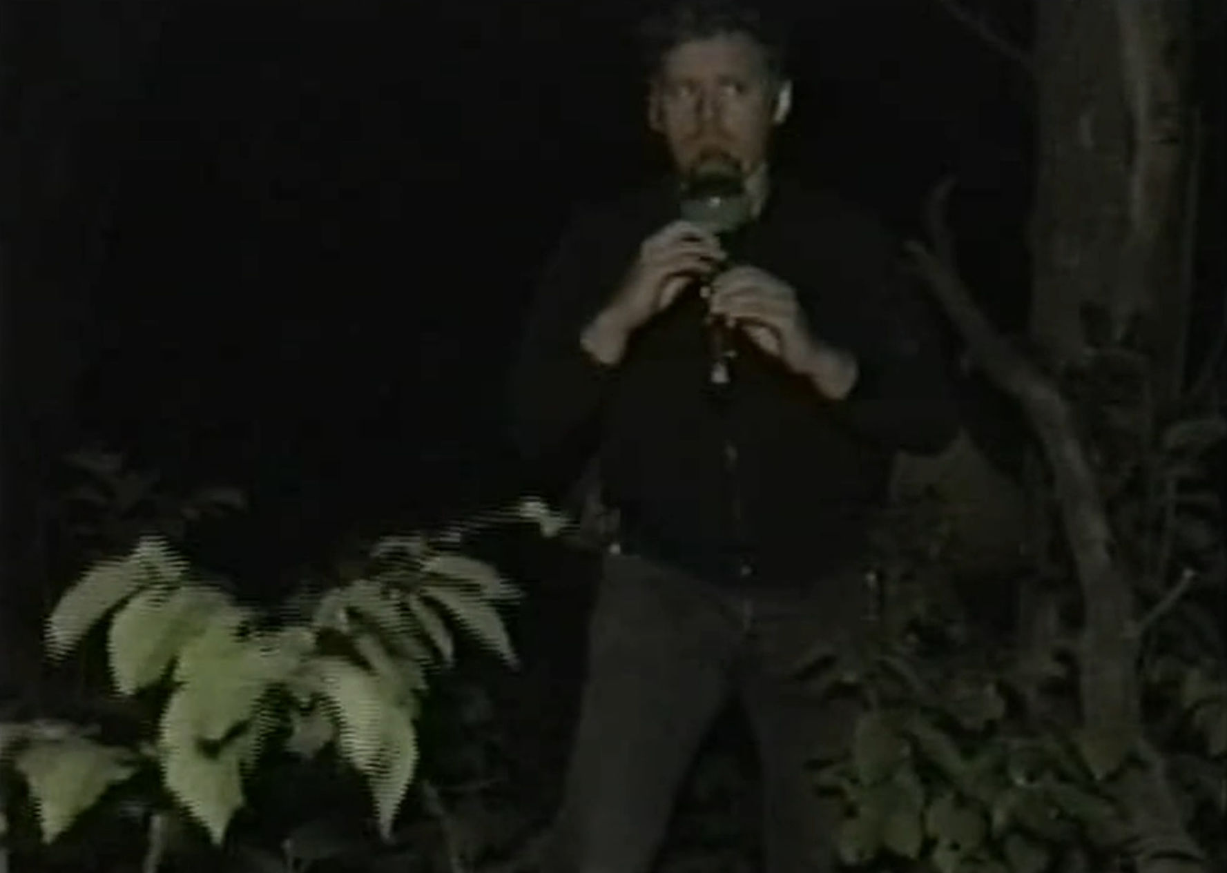 Dallas playing the Frog Flute