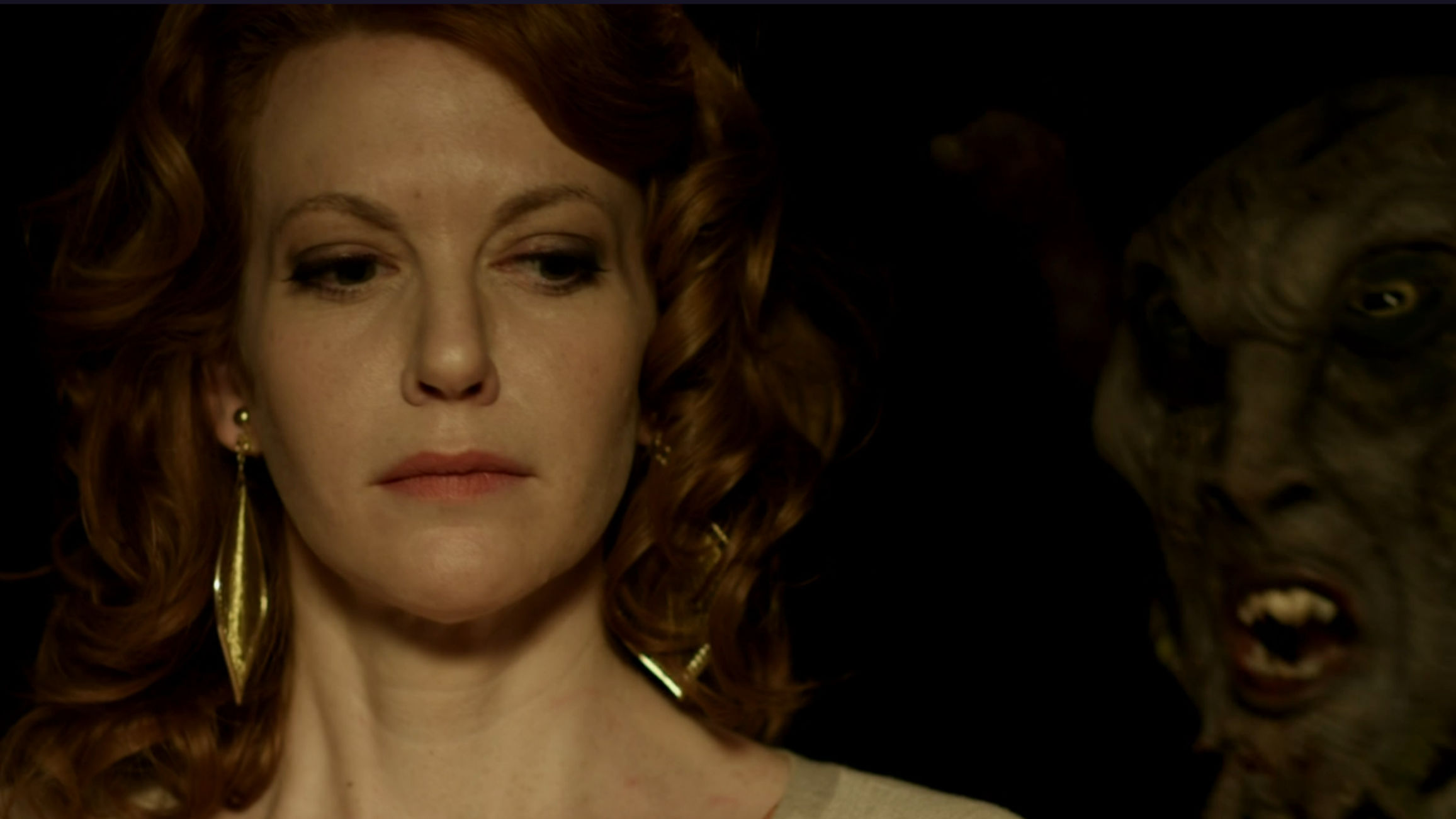 The leprechaun performing a predictable jump scare