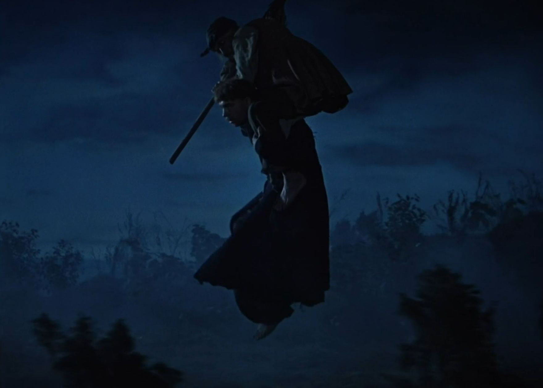 Khoma and the witch go flying