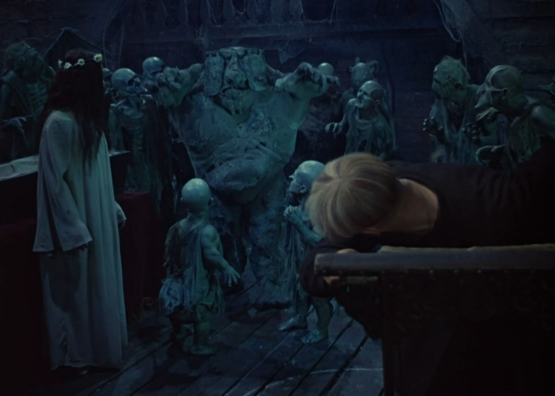 Khoma looks down the Viy