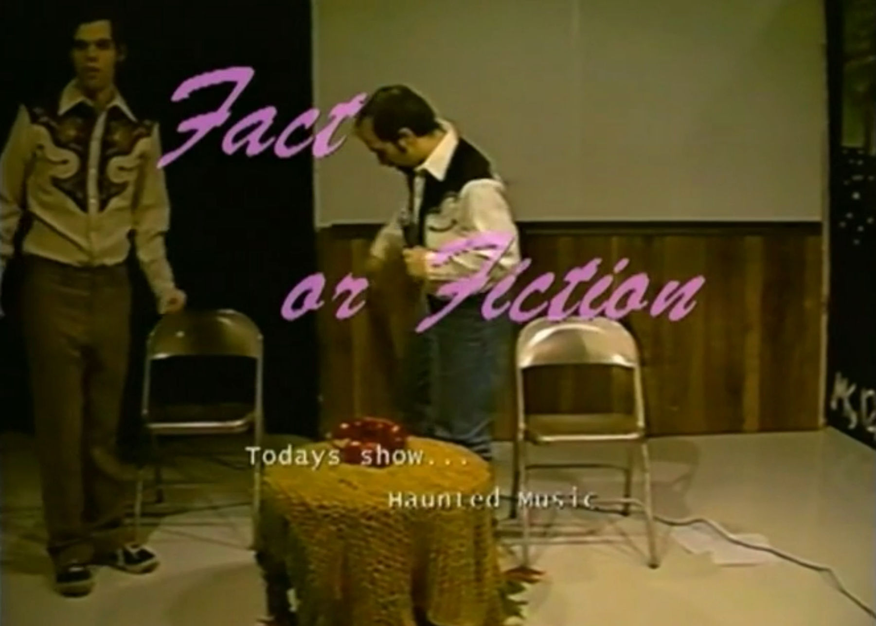 The Fact or Fiction guys looking very lame