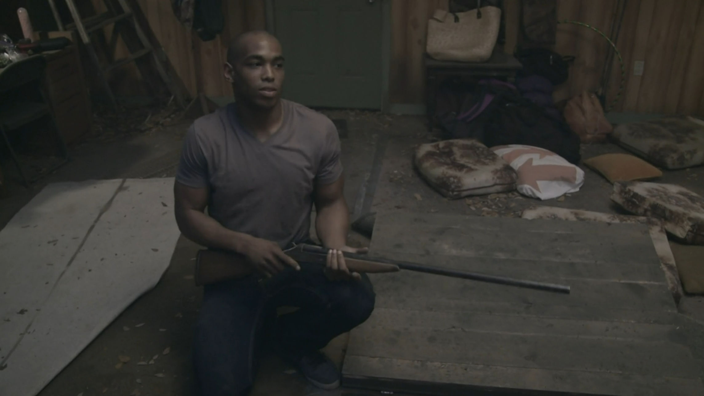 Todd not practicing proper gun safety