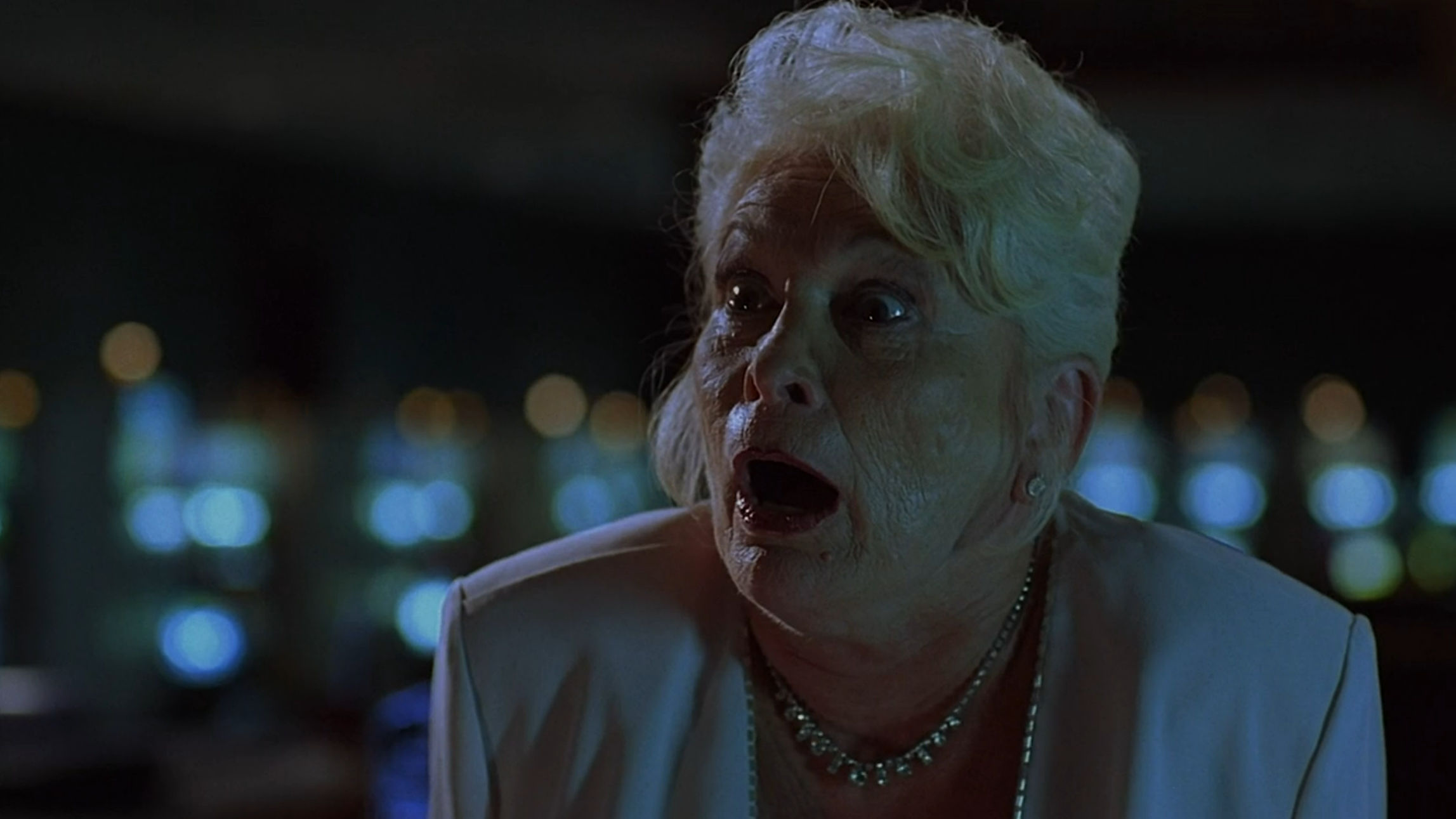 The poor, rich white woman looking shocked