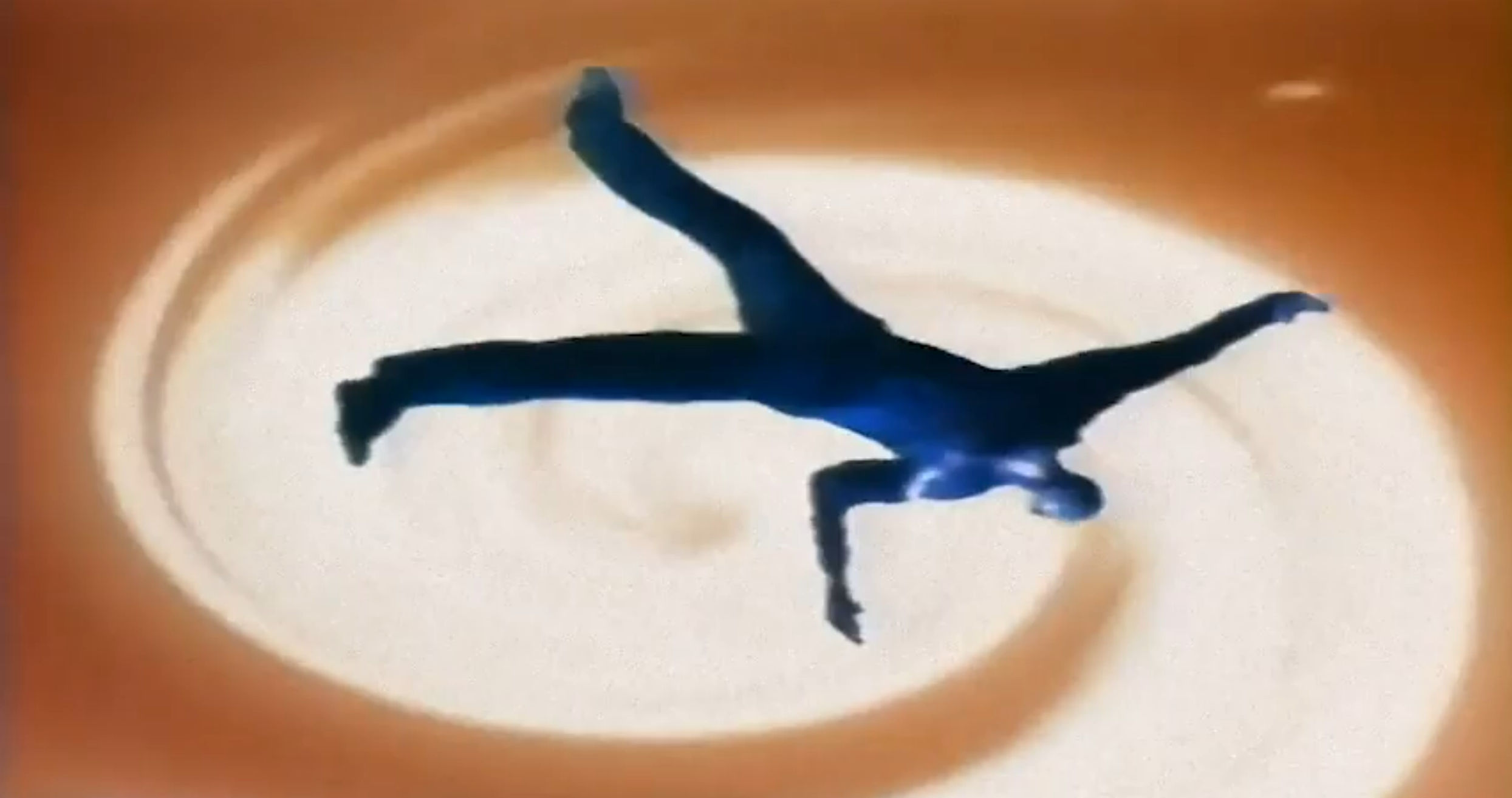Hassa falling into swirly Hell
