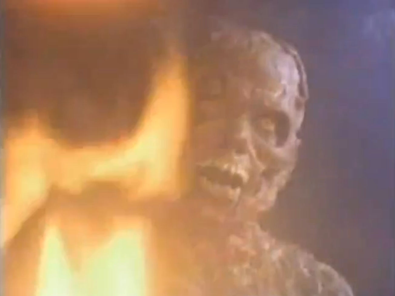 Simon burning to a crisp