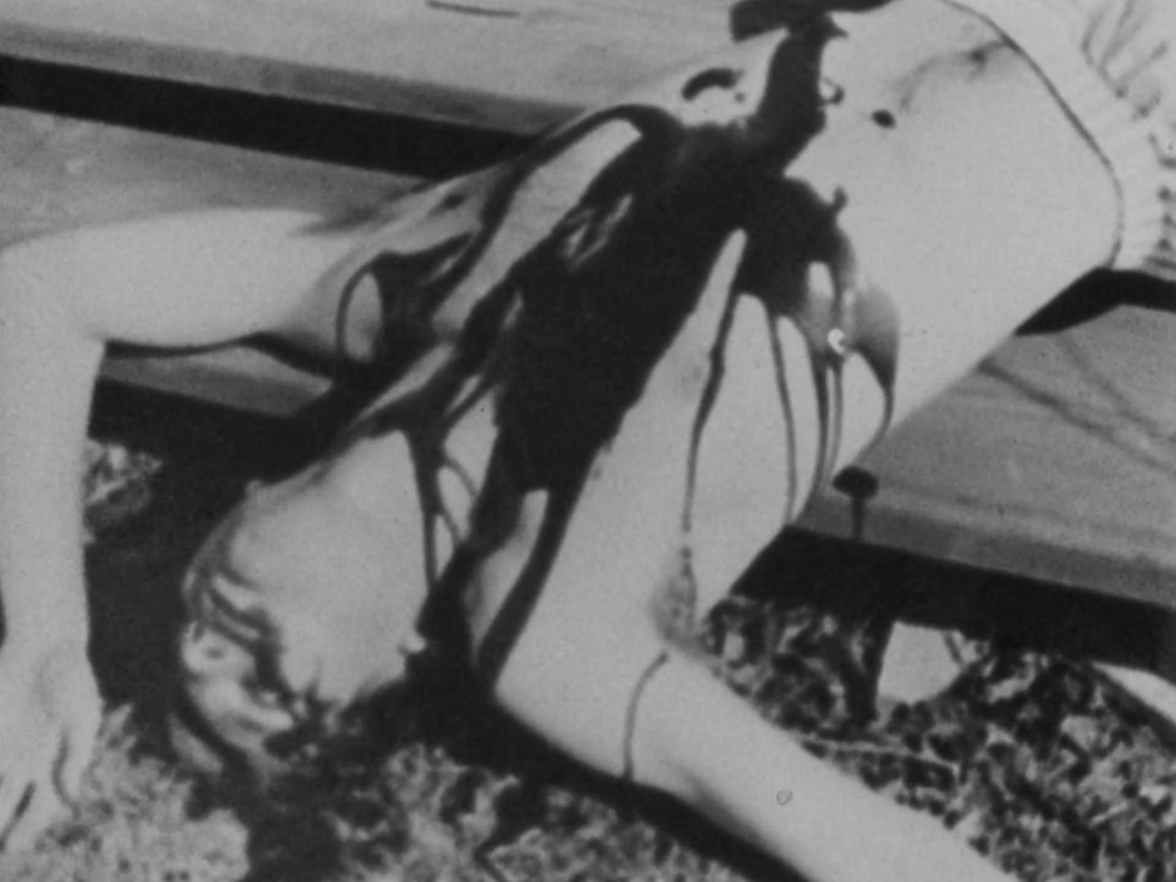 Victim #1 covered in blood