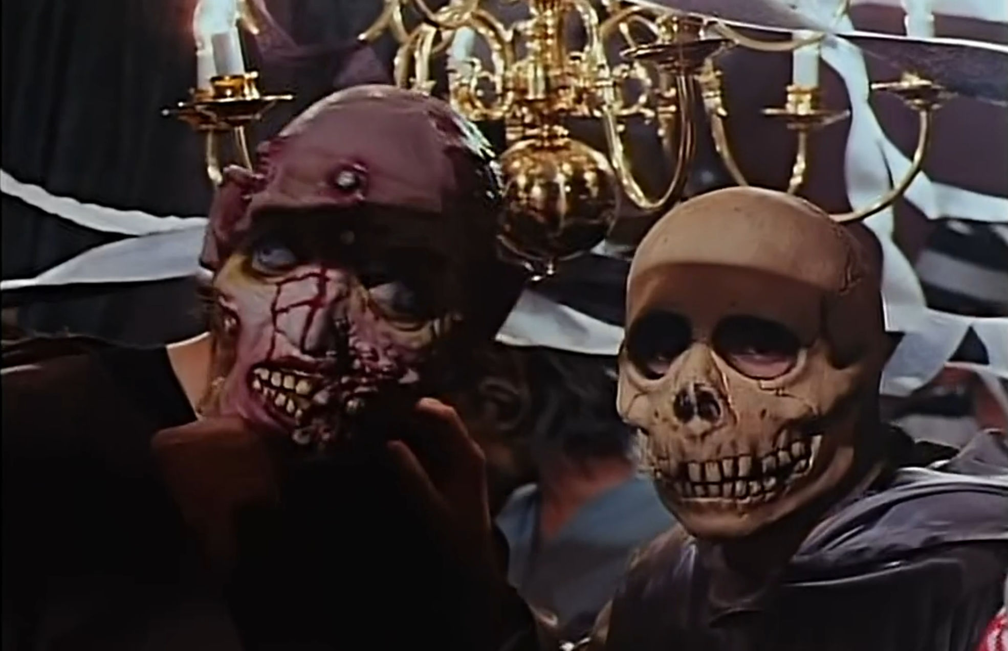 A couple guys in masks