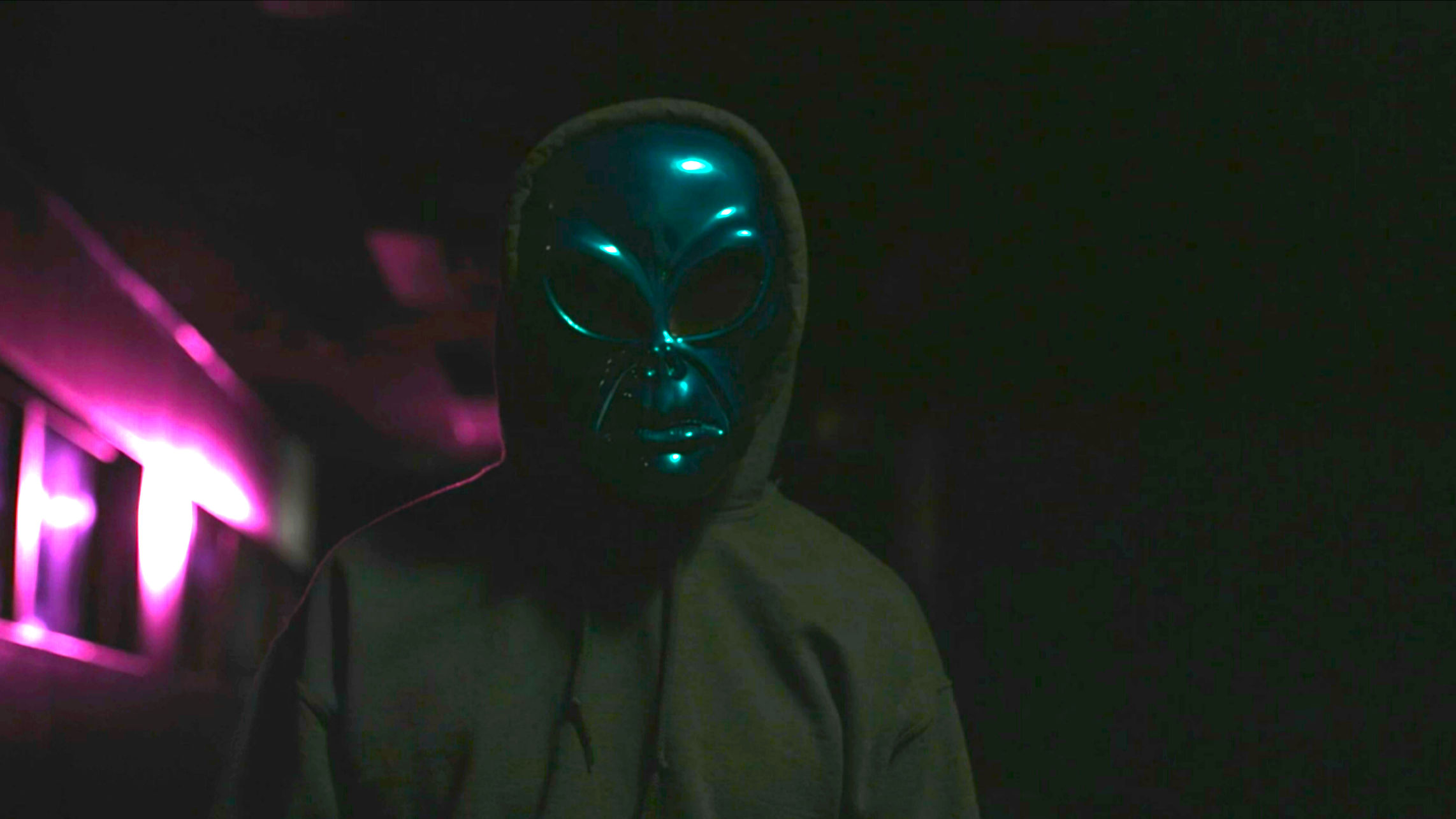 The killer in their alien mask