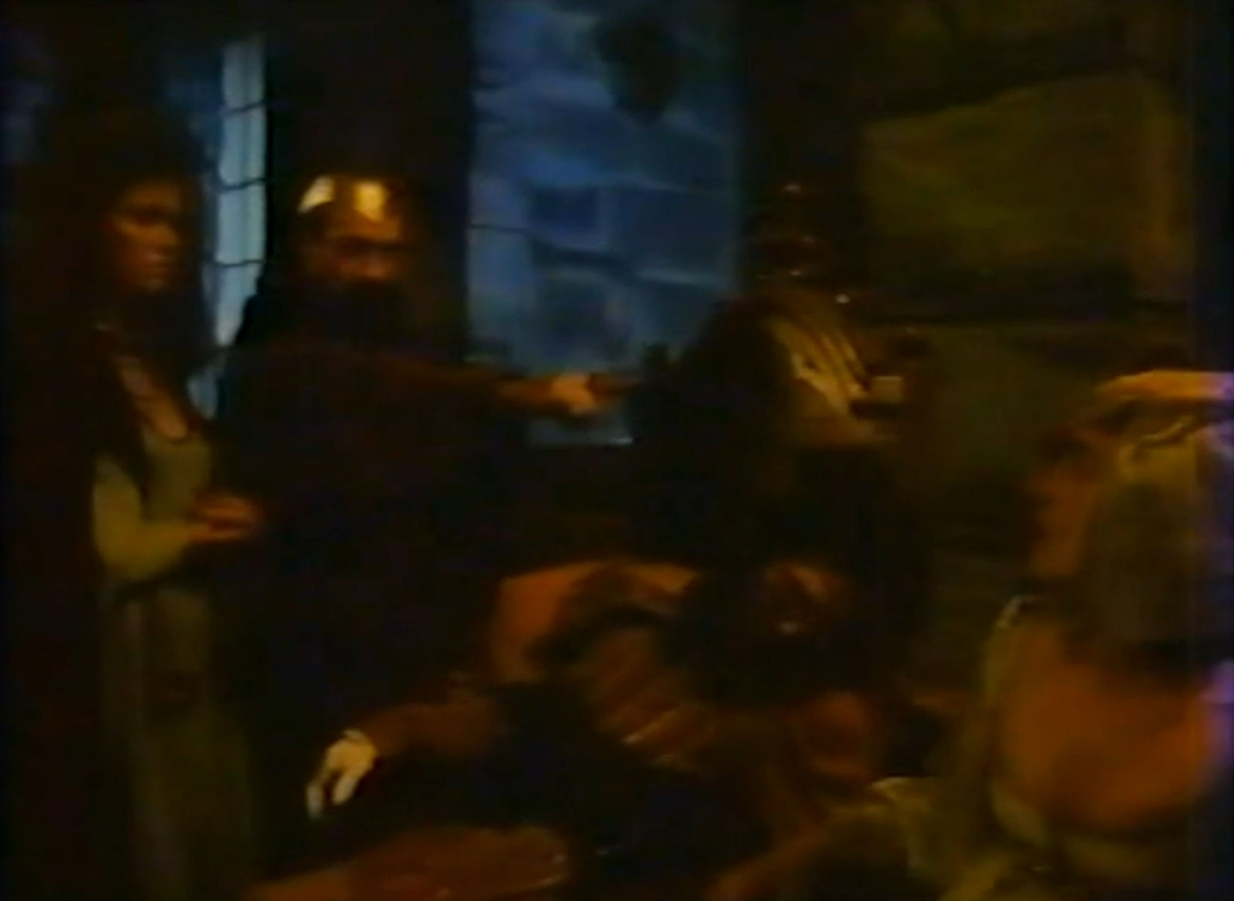 The Evil Sorcerer cursing his minion