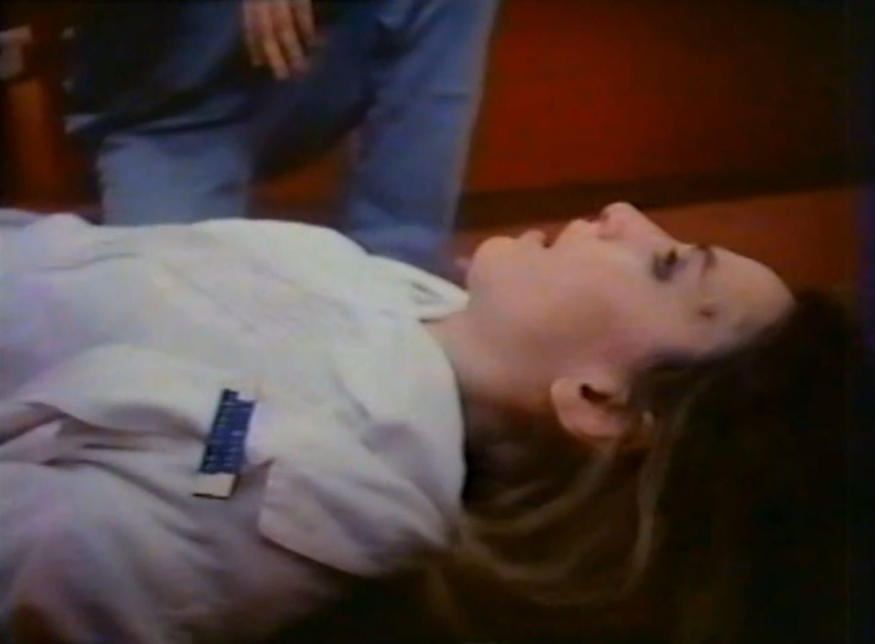 A poor dead nurse on the ground